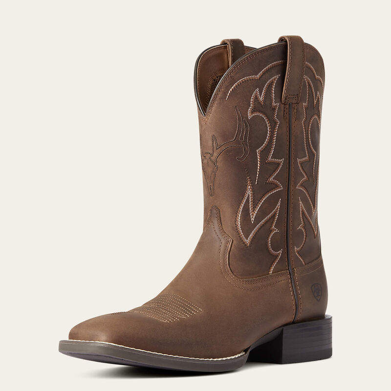 Ariat Sport Outdoor Cowboy Boots in distressed brown